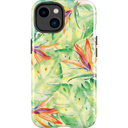 Floral Tropics iPhone 14 Plus Impact Case