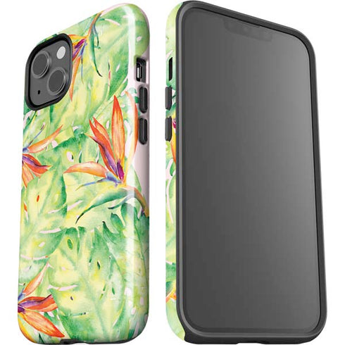 Floral Tropics iPhone 15 Plus Impact Case