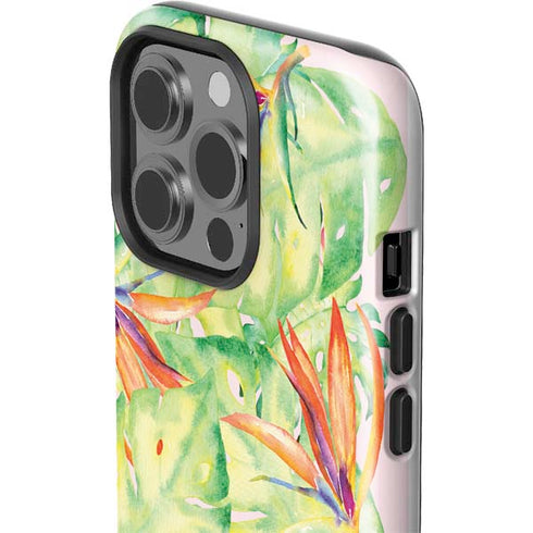 Floral Tropics iPhone 15 Pro Impact Case