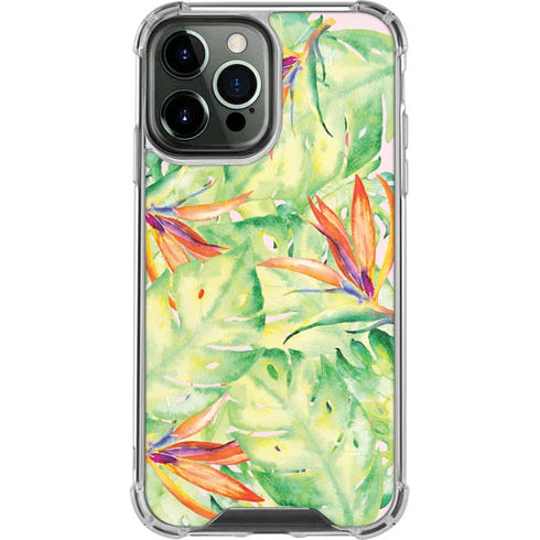 Floral Tropics iPhone 14 Pro Max Clear Case