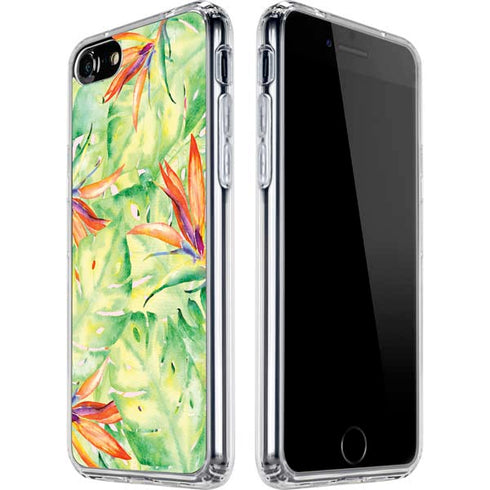 Floral Tropics iPhone SE (2nd & 3rd Gen) Clear Case