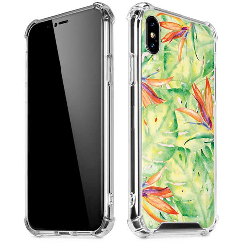Floral Tropics iPhone XS Max Clear Case