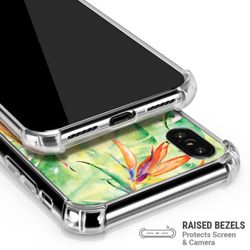 Floral Tropics iPhone XS Max Clear Case