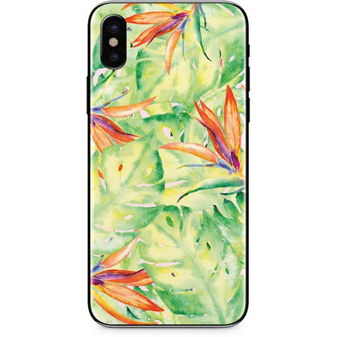 Floral Tropics iPhone XS Skin