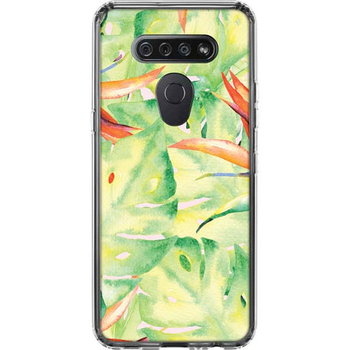 Floral Tropics LG K51/Q51 Clear Case