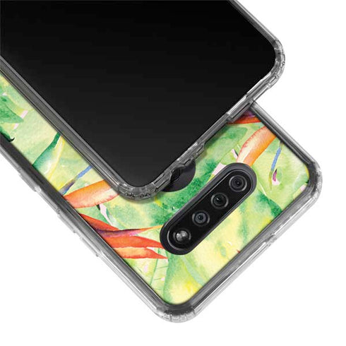 Floral Tropics LG K51/Q51 Clear Case