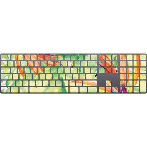 Floral Tropics Magic Keyboard with Numeric Keypad Skin