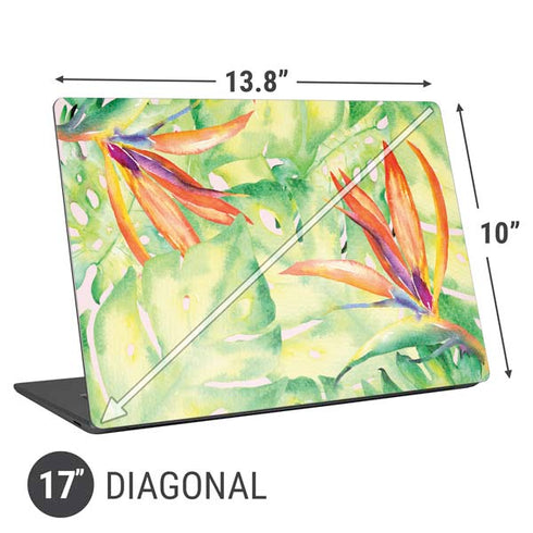 Floral Tropics Universal Laptop 17in (13.8 x 10in) Skin
