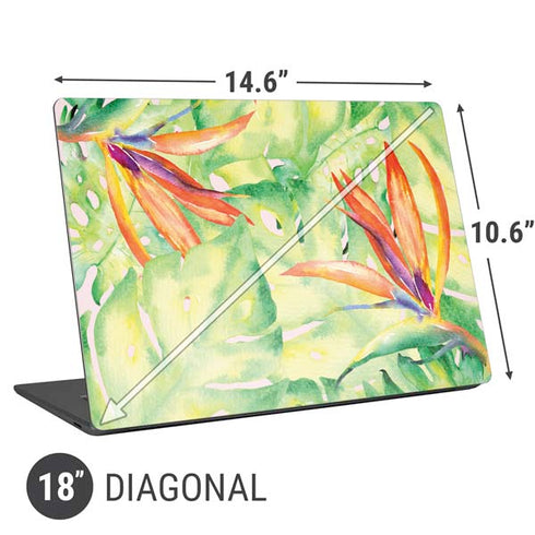 Floral Tropics Universal Laptop 18in (14.6 x 10.6in) Skin