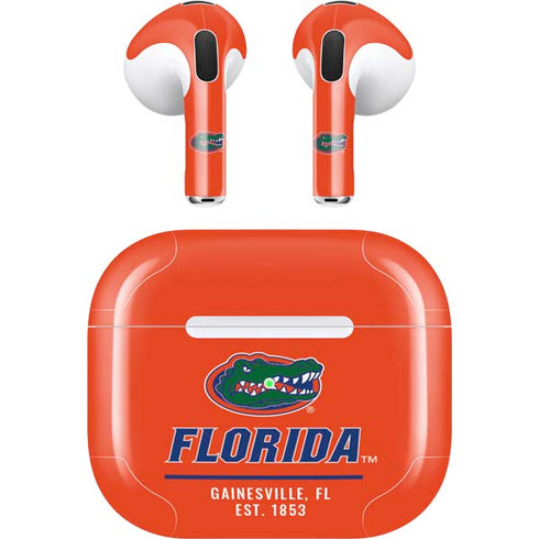 University of Florida Gainesville Est 1853 Apple AirPods (3rd Gen 2021) Skin