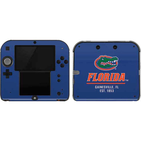University of Florida Gainesville Est 1853 Blue Nintendo 2DS Skin