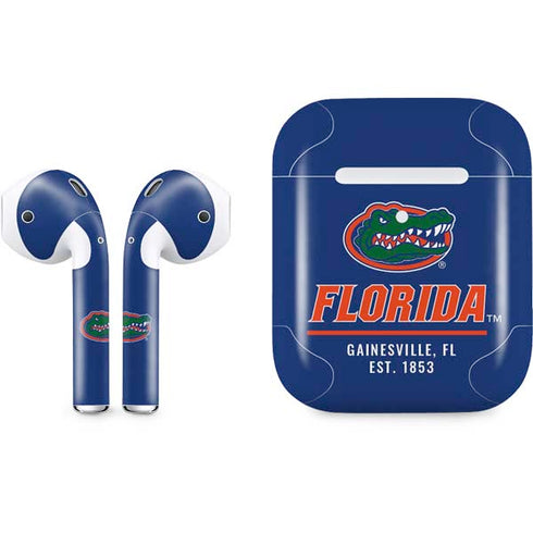 University of Florida Gainesville Est 1853 Blue Apple AirPods 2 Skin
