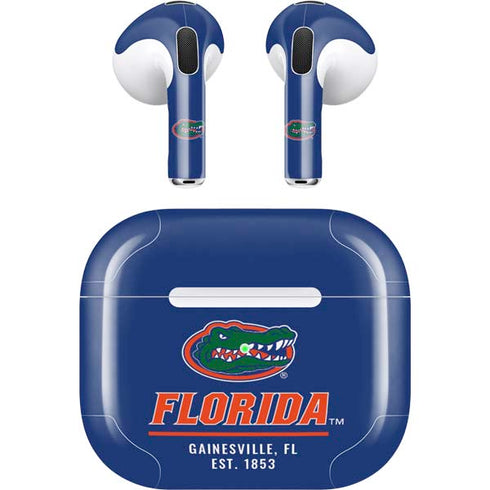 University of Florida Gainesville Est 1853 Blue Apple AirPods (3rd Gen 2021) Skin