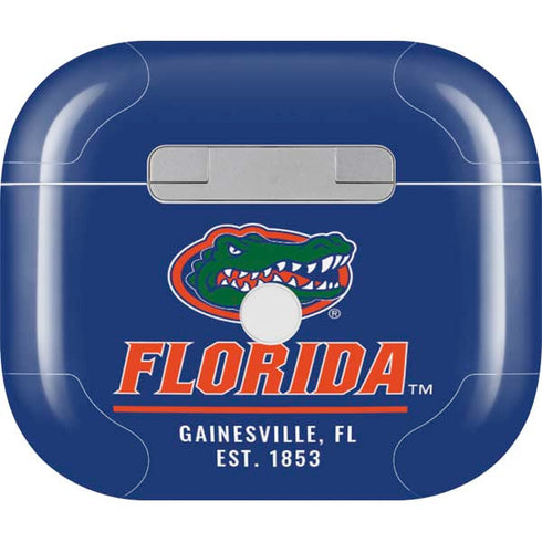 University of Florida Gainesville Est 1853 Blue Apple AirPods (3rd Gen 2021) Skin