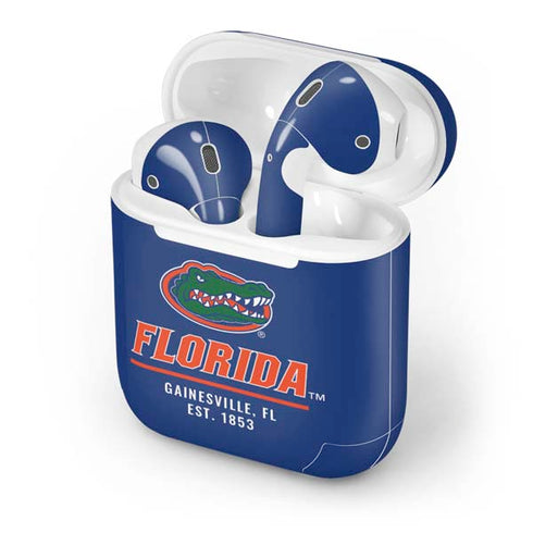 University of Florida Gainesville Est 1853 Blue Apple AirPods Skin