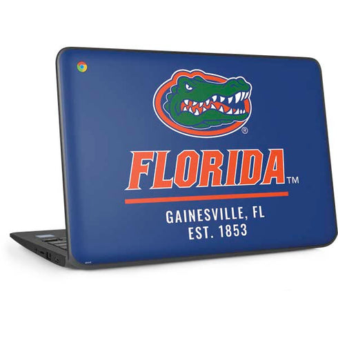 University of Florida Gainesville Est 1853 Blue HP Chromebook Skin