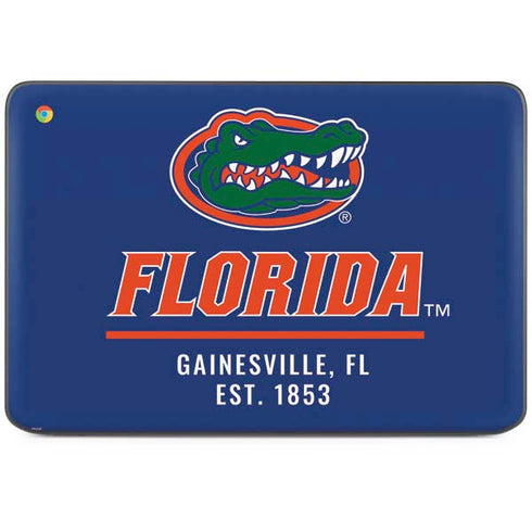 University of Florida Gainesville Est 1853 Blue HP Chromebook Skin