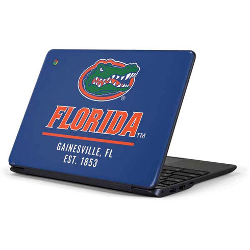 University of Florida Gainesville Est 1853 Blue Samsung Chromebook Skin