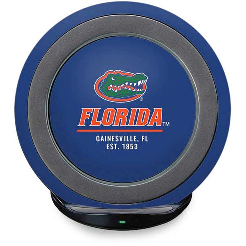 University of Florida Gainesville Est 1853 Blue Fast Charge Wireless Charging Stand Skin