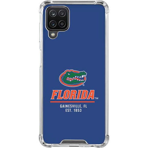 University of Florida Gainesville Est 1853 Blue Galaxy A12 Clear Case