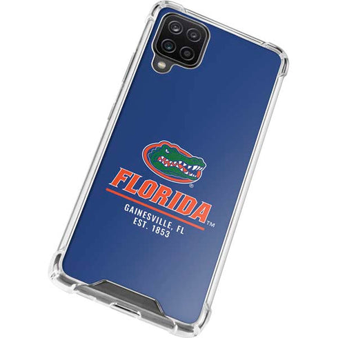 University of Florida Gainesville Est 1853 Blue Galaxy A12 Clear Case