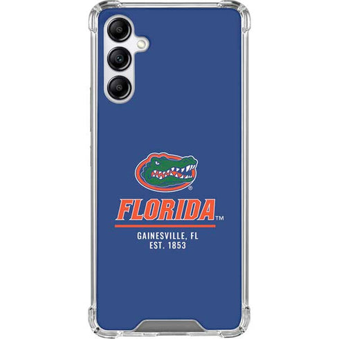 University of Florida Gainesville Est 1853 Blue Galaxy A15 5G Clear Case