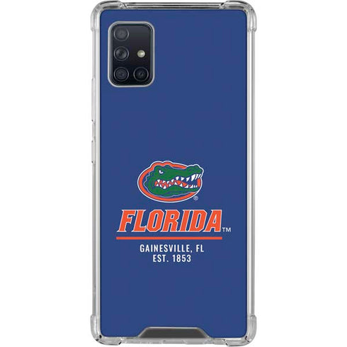 University of Florida Gainesville Est 1853 Blue Galaxy A51 5G Clear Case