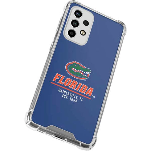 University of Florida Gainesville Est 1853 Blue Galaxy A53 5G Clear Case