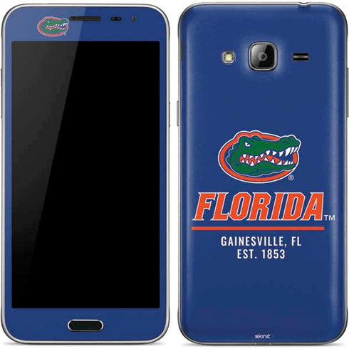 University of Florida Gainesville Est 1853 Blue Galaxy J3 Skin