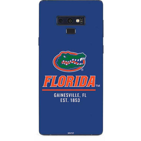 University of Florida Gainesville Est 1853 Blue Galaxy Note 9 Skin