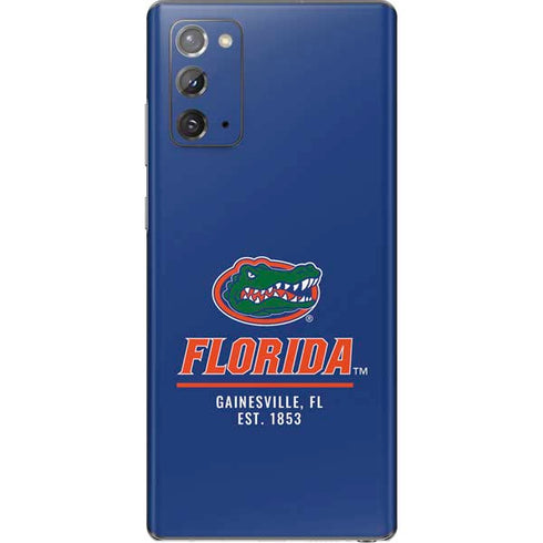 University of Florida Gainesville Est 1853 Blue Galaxy Note20 5G Skin