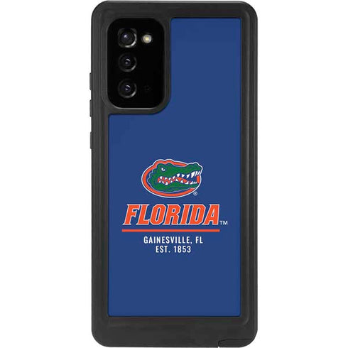 University of Florida Gainesville Est 1853 Blue Galaxy Note20 5G Waterproof Case