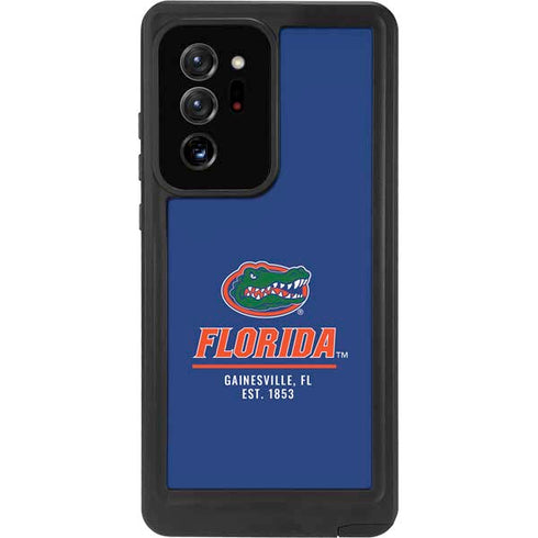 University of Florida Gainesville Est 1853 Blue Galaxy Note20 Ultra 5G Waterproof Case