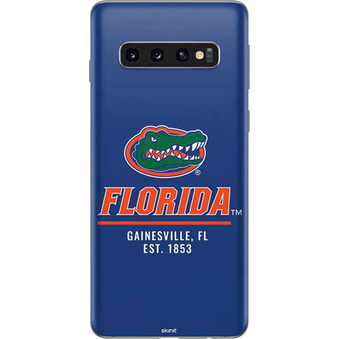 University of Florida Gainesville Est 1853 Blue Galaxy S10 Skin