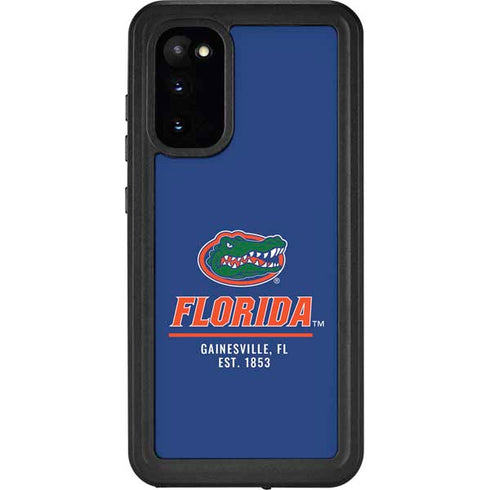 University of Florida Gainesville Est 1853 Blue Galaxy S20 Waterproof Case