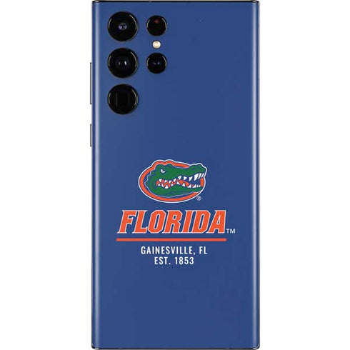 University of Florida Gainesville Est 1853 Blue Galaxy S22 Ultra Skin