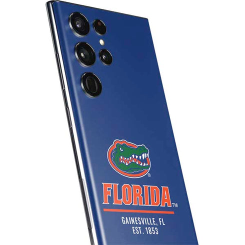 University of Florida Gainesville Est 1853 Blue Galaxy S22 Ultra Skin