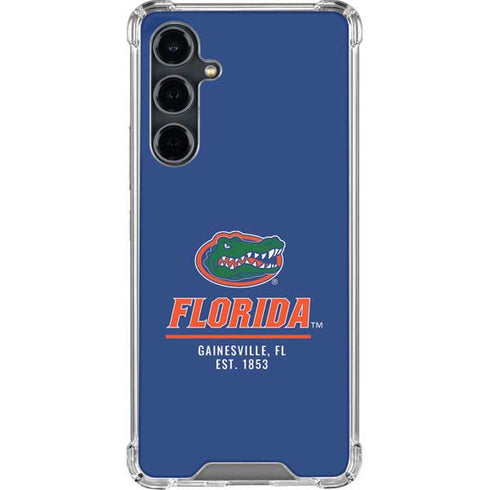 University of Florida Gainesville Est 1853 Blue Galaxy S23 FE Clear Case