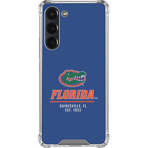 University of Florida Gainesville Est 1853 Blue Galaxy S23 Plus Clear Case