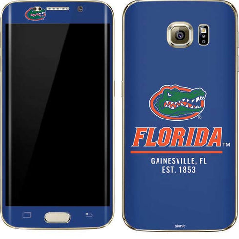 University of Florida Gainesville Est 1853 Blue Galaxy S7 Edge Skin