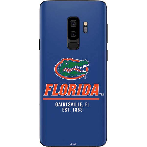 University of Florida Gainesville Est 1853 Blue Galaxy S9 Plus Skin