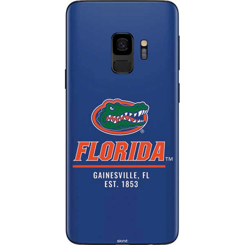 University of Florida Gainesville Est 1853 Blue Galaxy S9 Skin