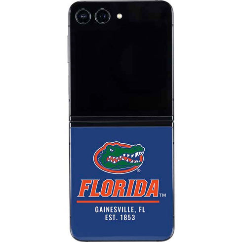 University of Florida Gainesville Est 1853 Blue Galaxy Z Flip5 5G Skin