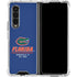 University of Florida Gainesville Est 1853 Blue Galaxy Z Fold4 5G Clear Case