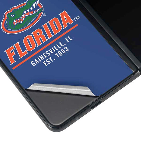 University of Florida Gainesville Est 1853 Blue Galaxy Z Fold4 5G Skin