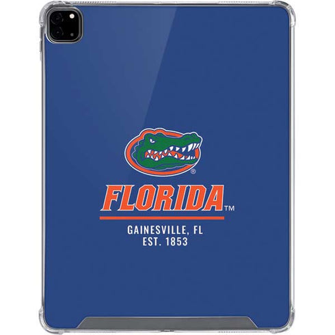 University of Florida Gainesville Est 1853 Blue iPad Pro 12.9in (2020) Clear Case