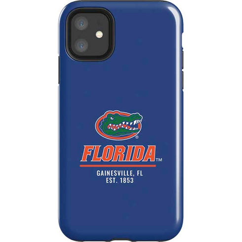 University of Florida Gainesville Est 1853 Blue iPhone 11 Impact Case