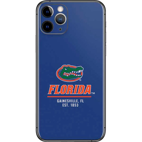 University of Florida Gainesville Est 1853 Blue iPhone 11 Pro Skin