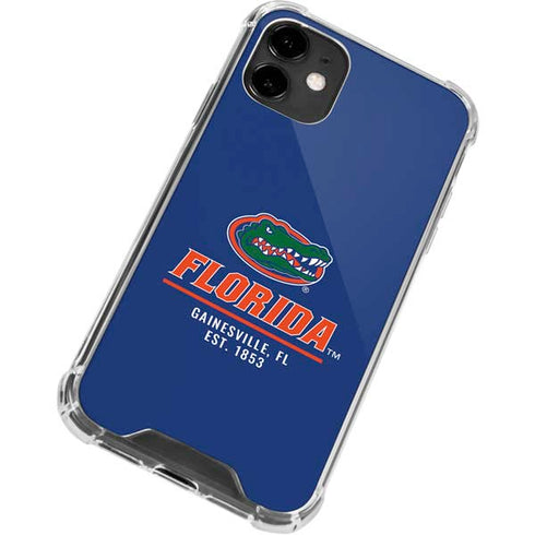 University of Florida Gainesville Est 1853 Blue iPhone 12 Clear Case