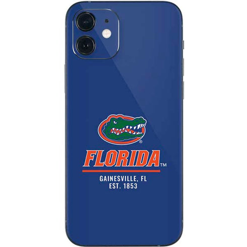University of Florida Gainesville Est 1853 Blue iPhone 12 Mini Skin